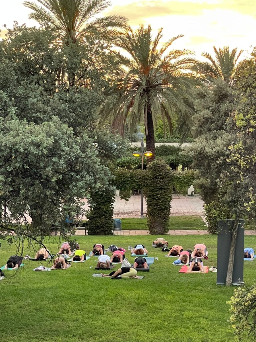 Yoga en el Rio Turia