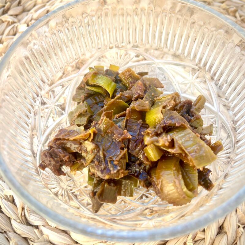 Puerros al miso