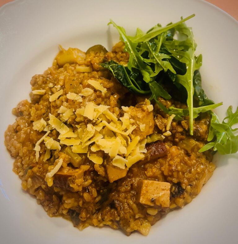 Risotto con Parmesano Vegano