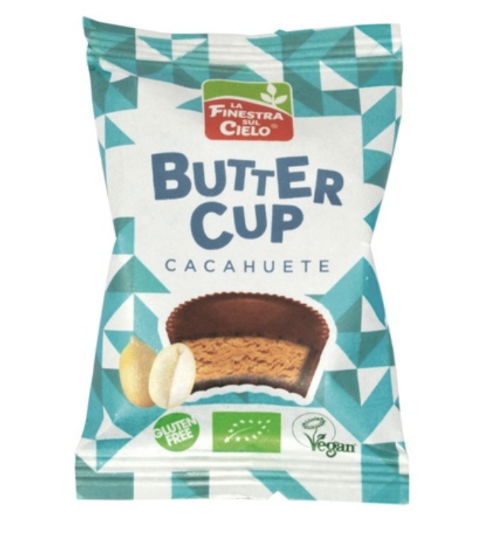Butter cup de chocolate con cacahuetes