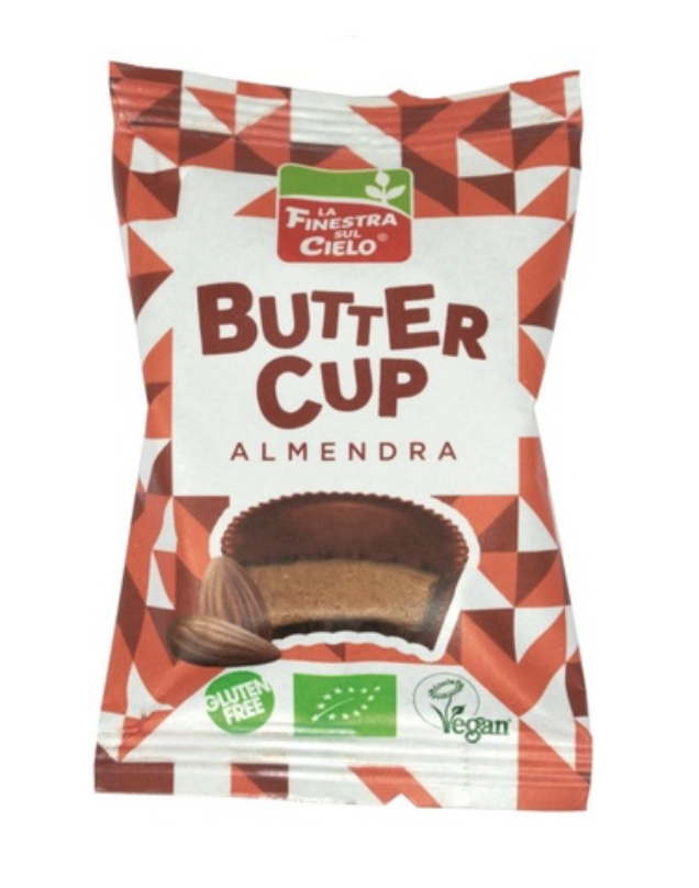 Butter cup de chocolate con almendras