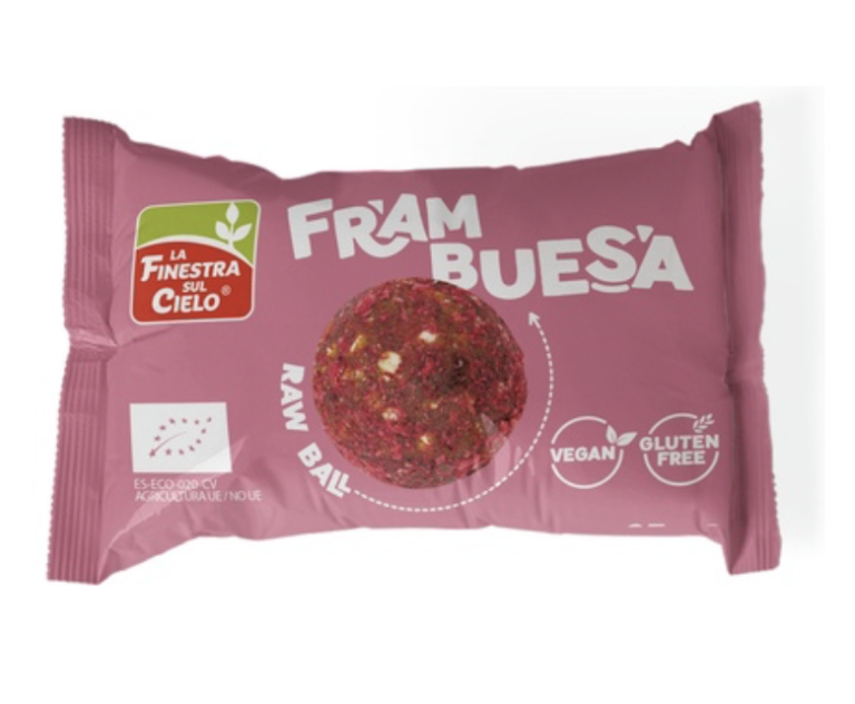 Energy ball de frambuesa