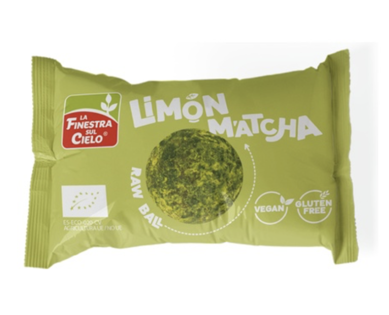 Energy ball de matcha y limón