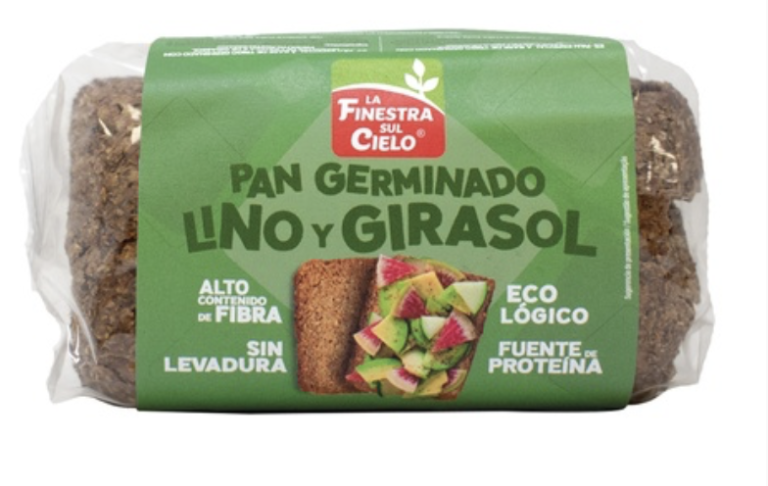 Pan germinado de lino y girasol